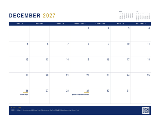 The Ledger 2027: Black & African Business History Calendar — The Founding Institutions