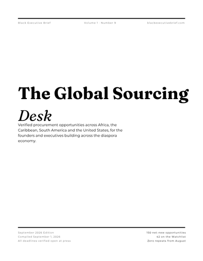 The Global Sourcing Desk - September 2026 Edition