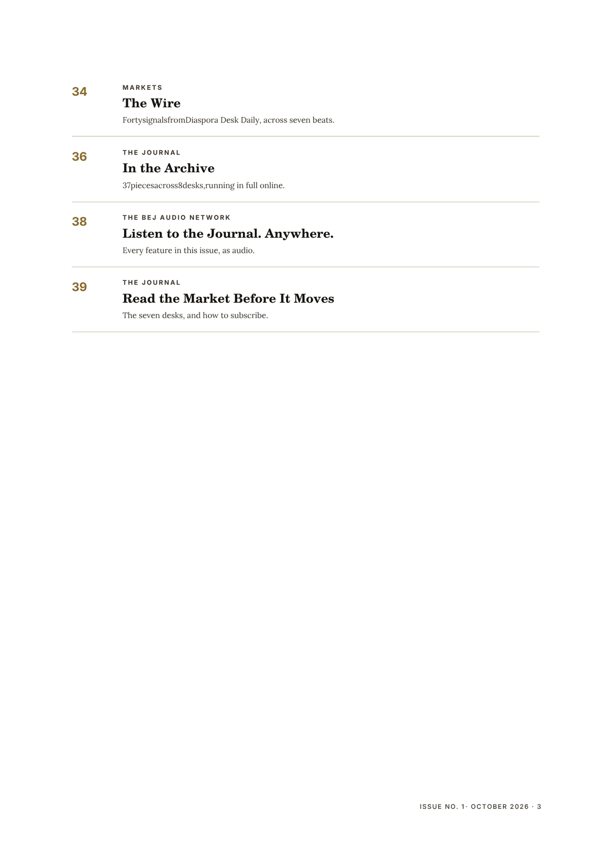 Black Executive Journal — The Magazine: Inaugural Issue